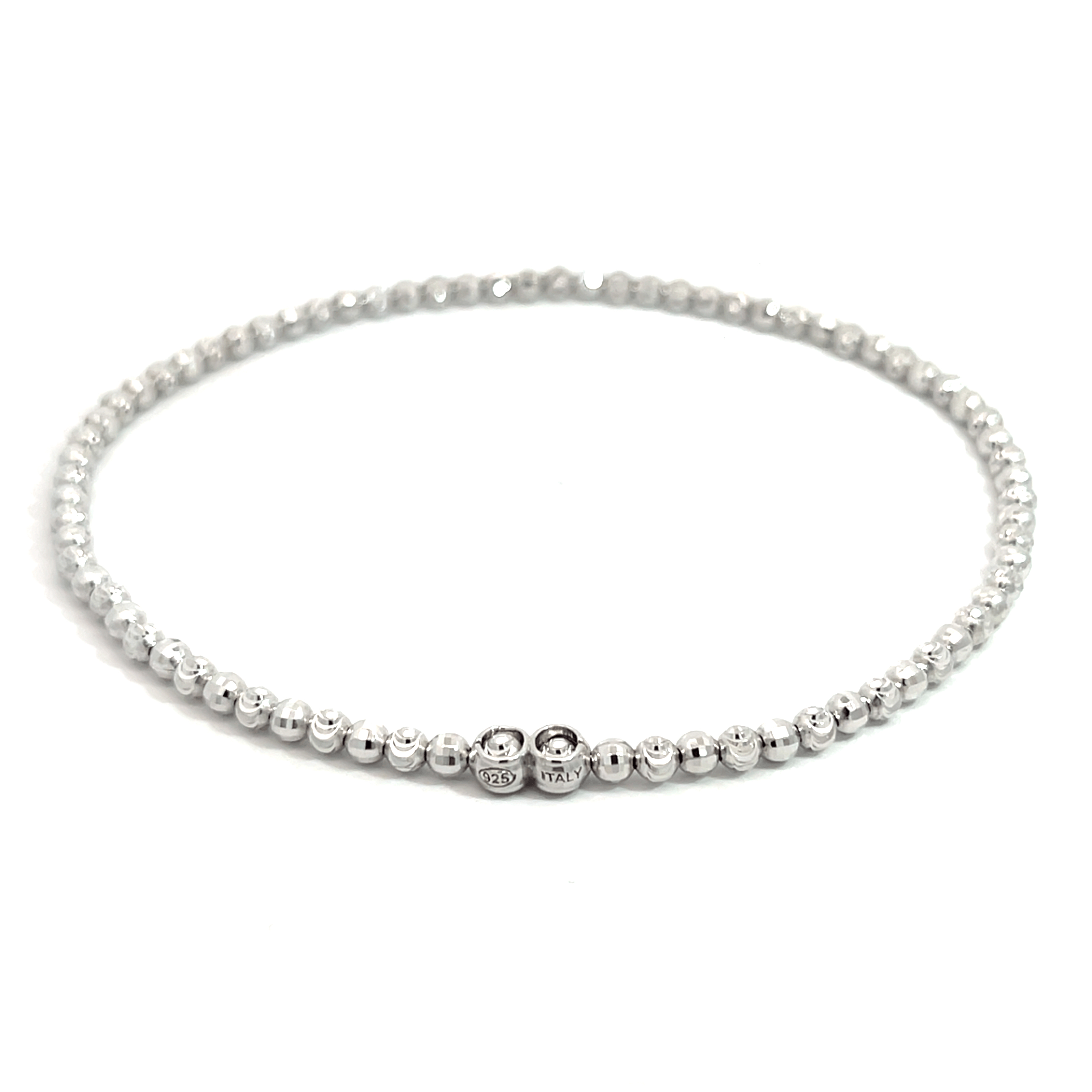 Italian 925 Silver Stretchable Anklet adjustable modern ankle jewelry for girls and women