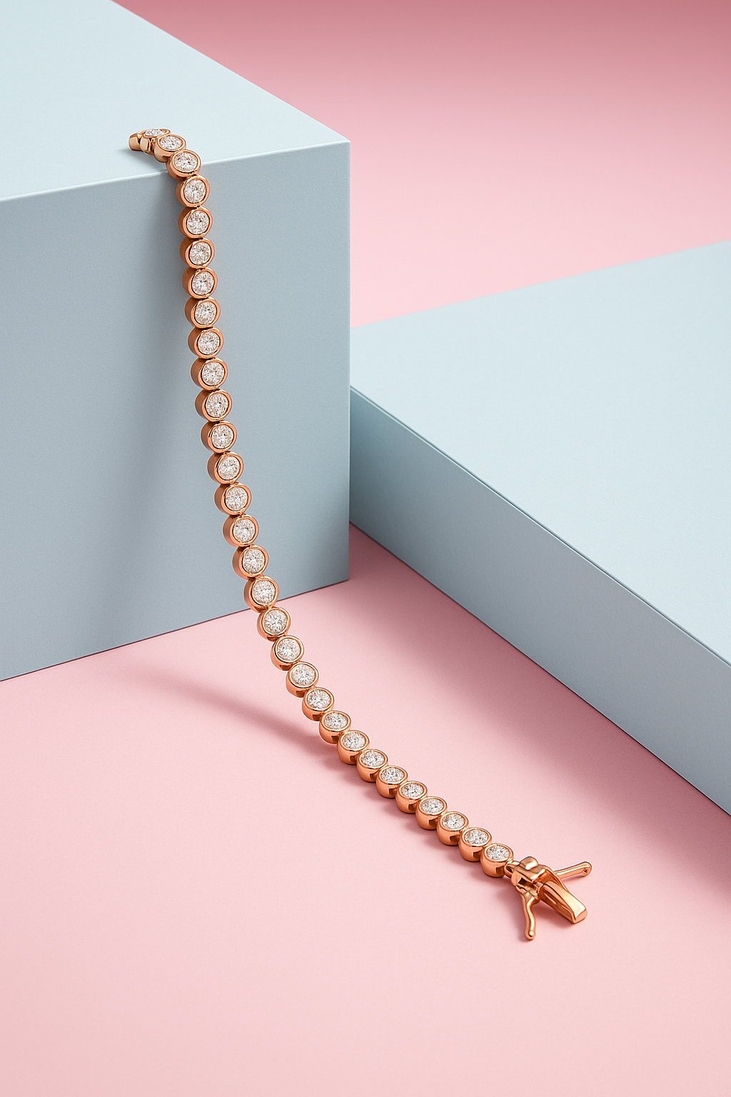 PurpleLuck Rose Gold Dainty Dewdrop Anklet. 925 Silver anklet for women-wedding wear