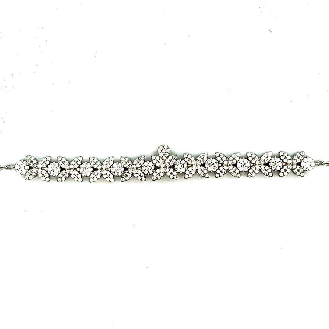 PurpleLuck Julianne Silver Bracelet