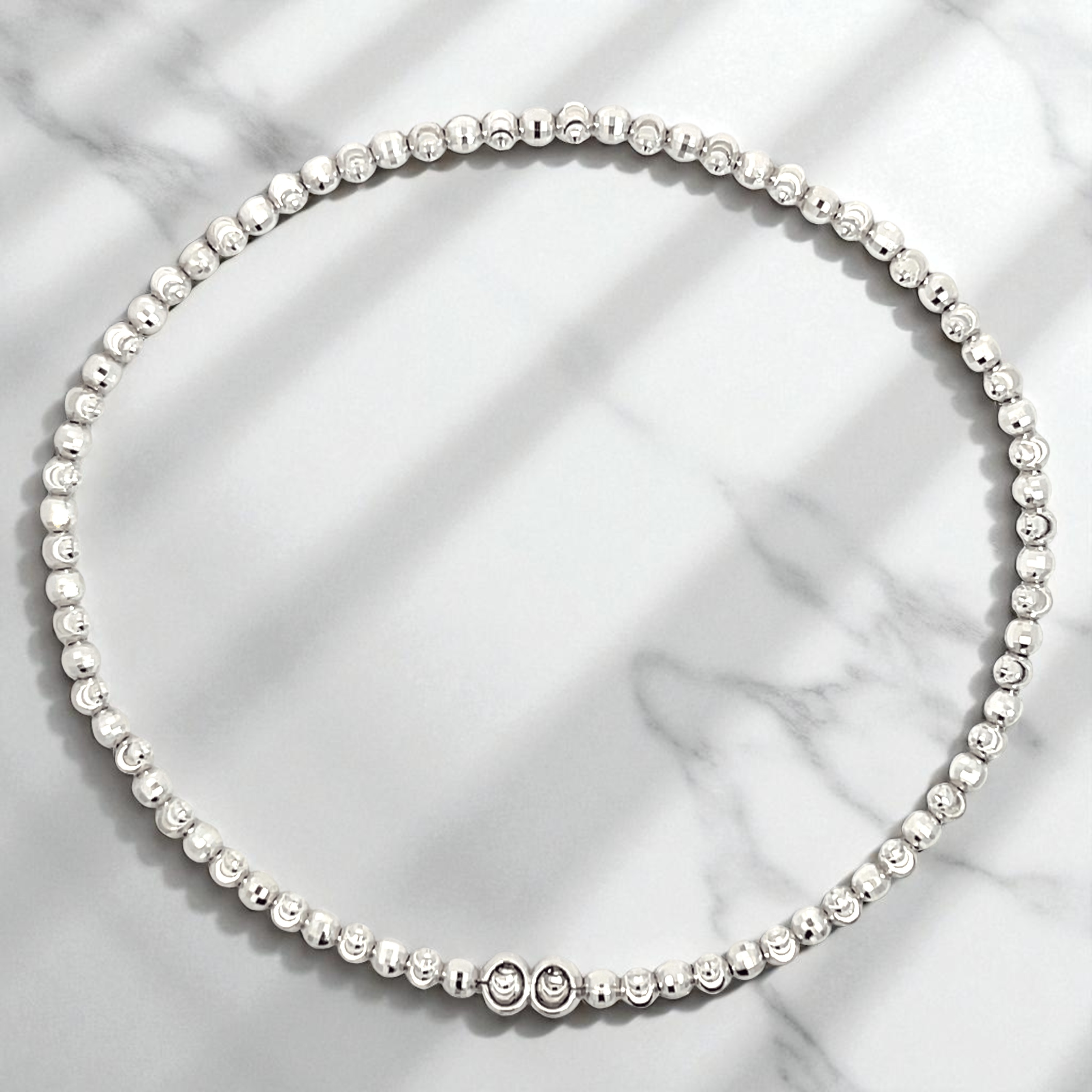 Italian 925 Silver Stretchable Anklet adjustbale modern ankle jewelry for girls and women