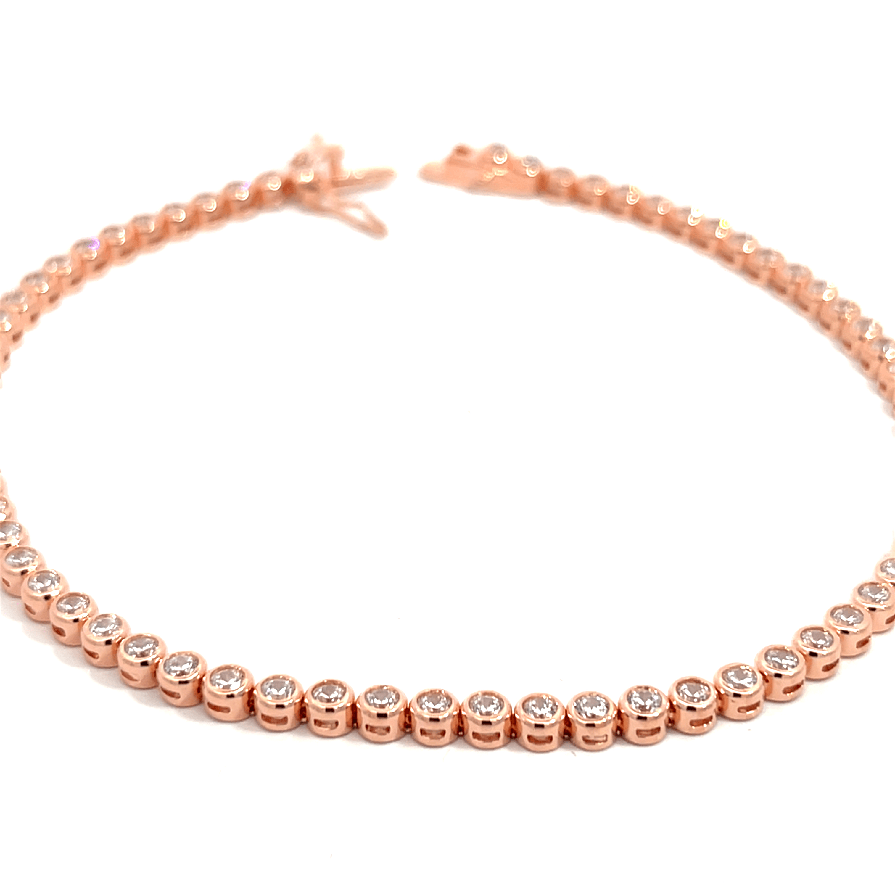 PurpleLuck Rose Gold Dainty Dewdrop Anklet. 925 Silver anklet for women-wedding wear