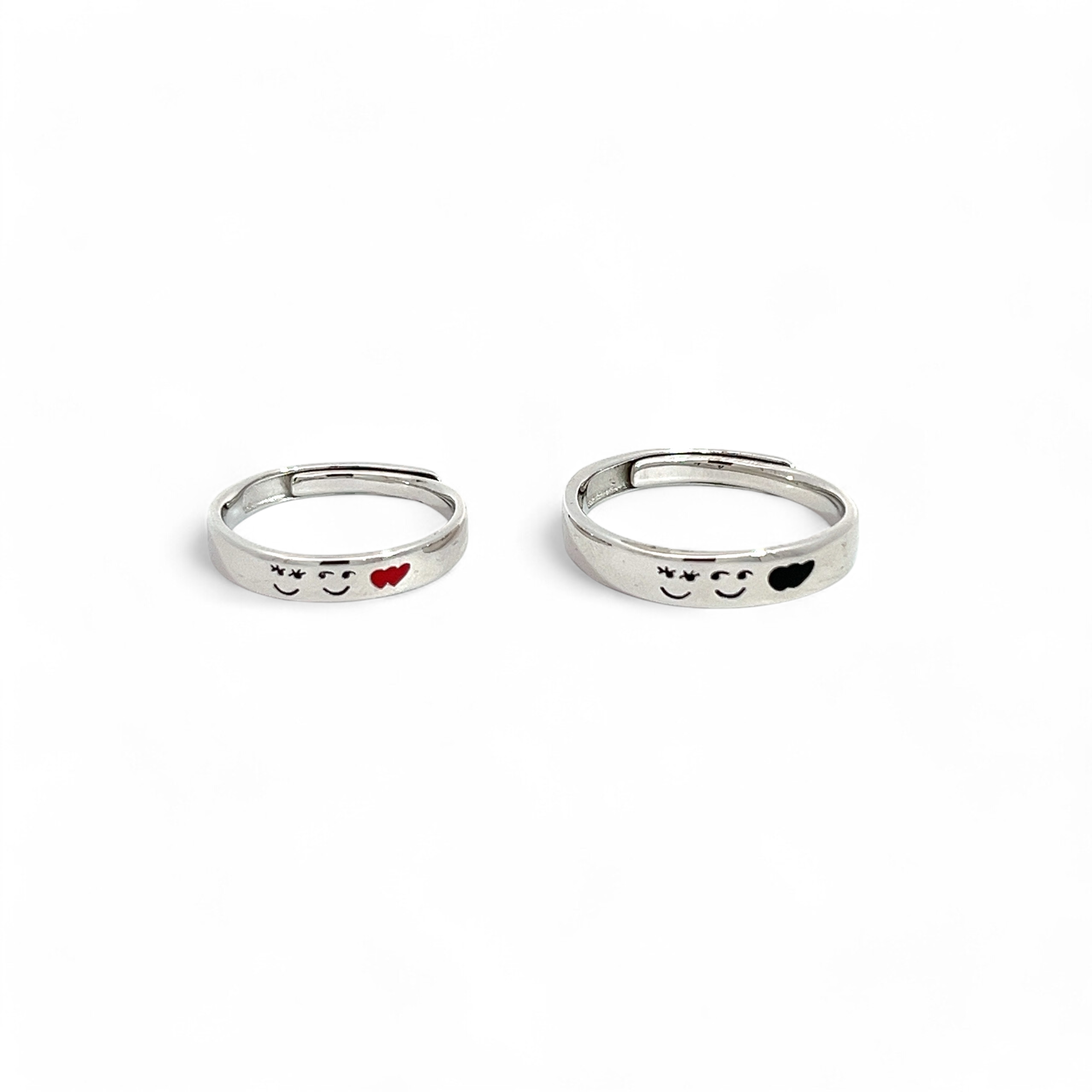 PurpleLuck Bella 925 Silver Couple Ring Elegant and minimal Anniversary and Valentine gift for Him and Her. Romantic gift for women and girls