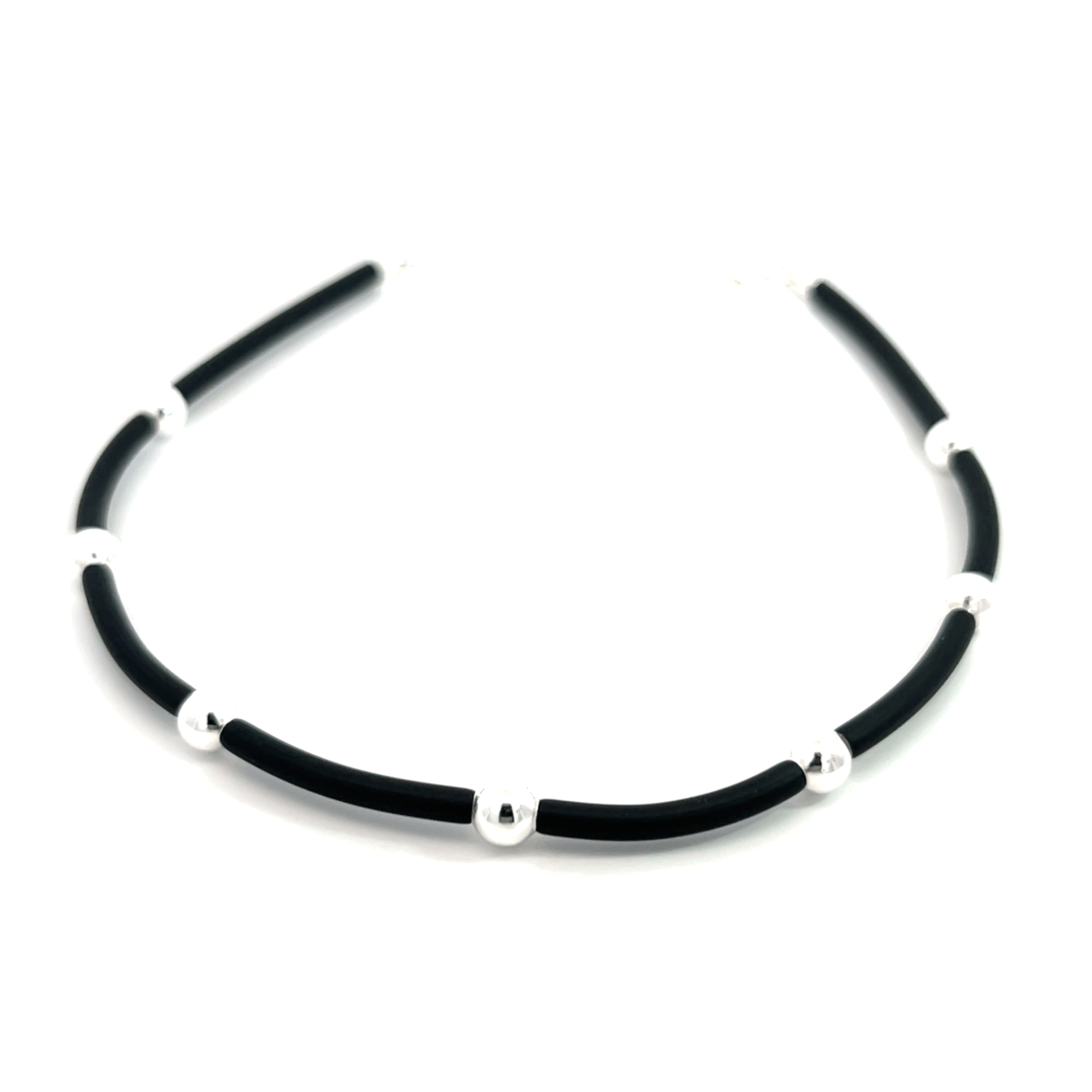 Purpleluck Ebon Eclipse 925 Silver Anklet traditional black anklet for women. Trendy and minimal anklet for daily wear