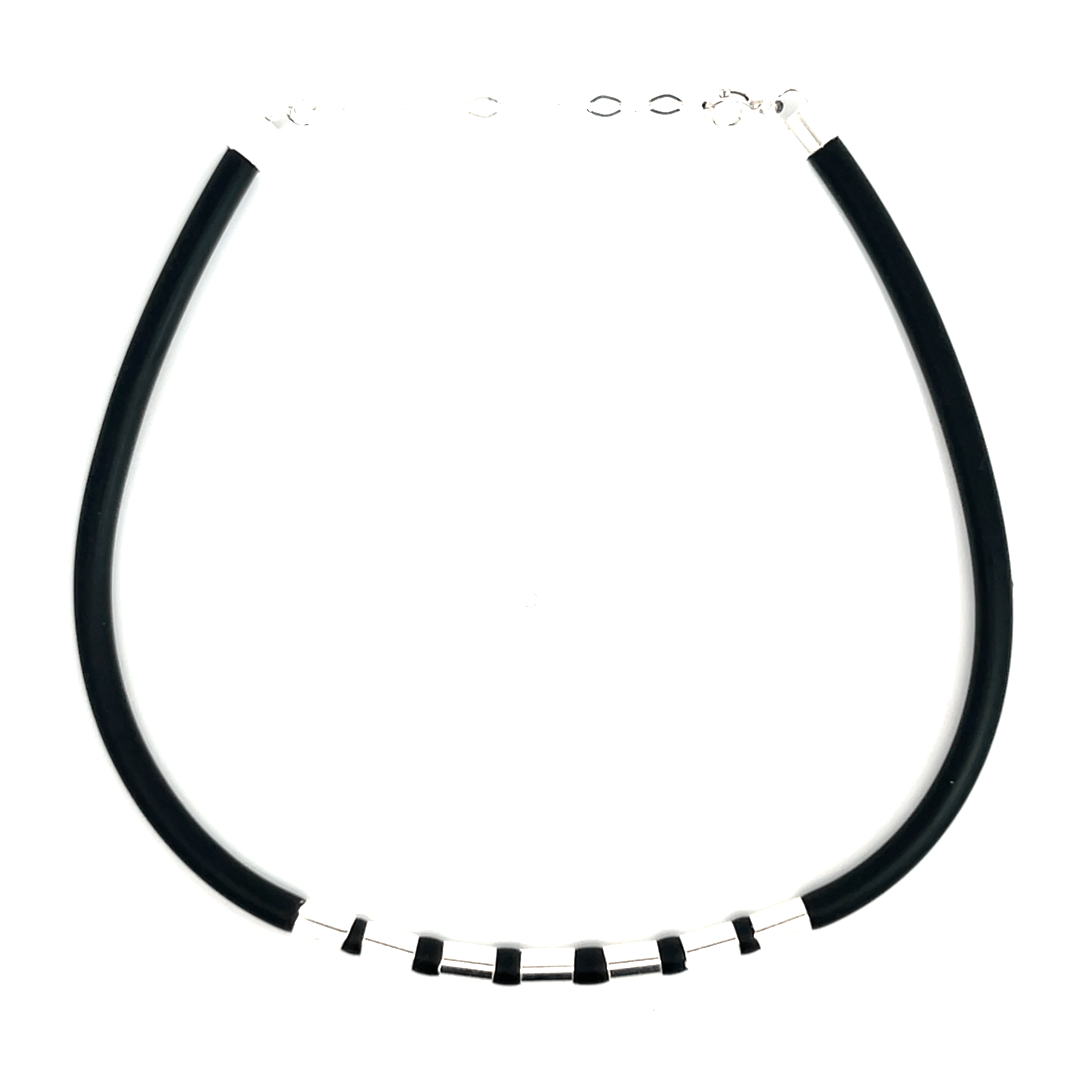 Purpleluck Night Veil 925 Silver Anklet traditional black anklet for women. Trendy and minimal anklet for daily wear
