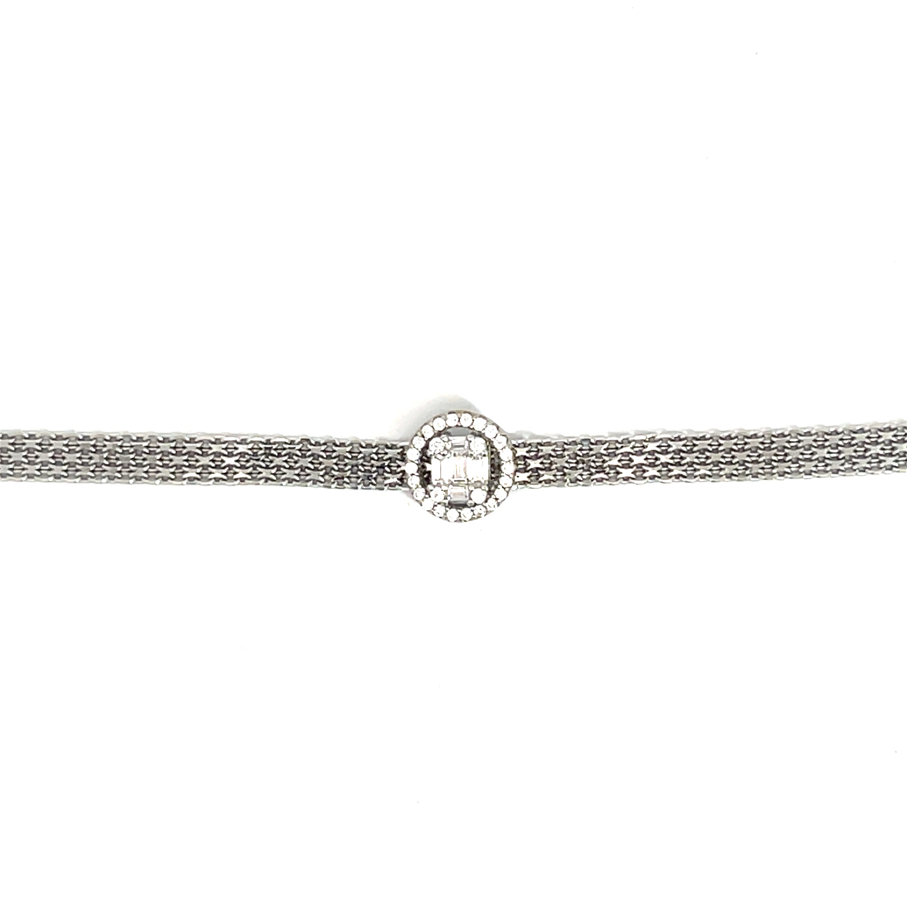 PurpleLuck Silver Ethereal Chain Bracelet. Women and girl Sterling Silver bracelet with chain design