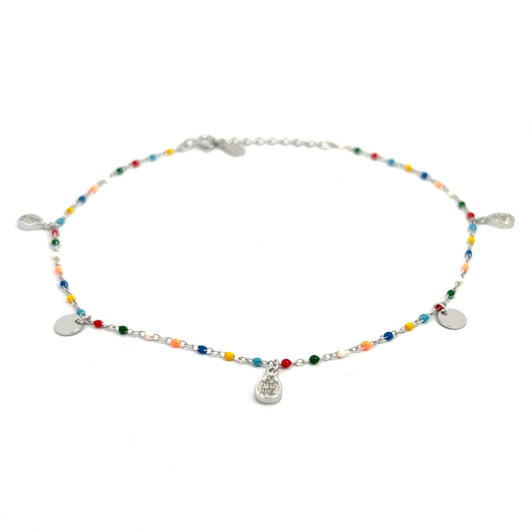 PurpleLuck- Giorgia Silver Anklet