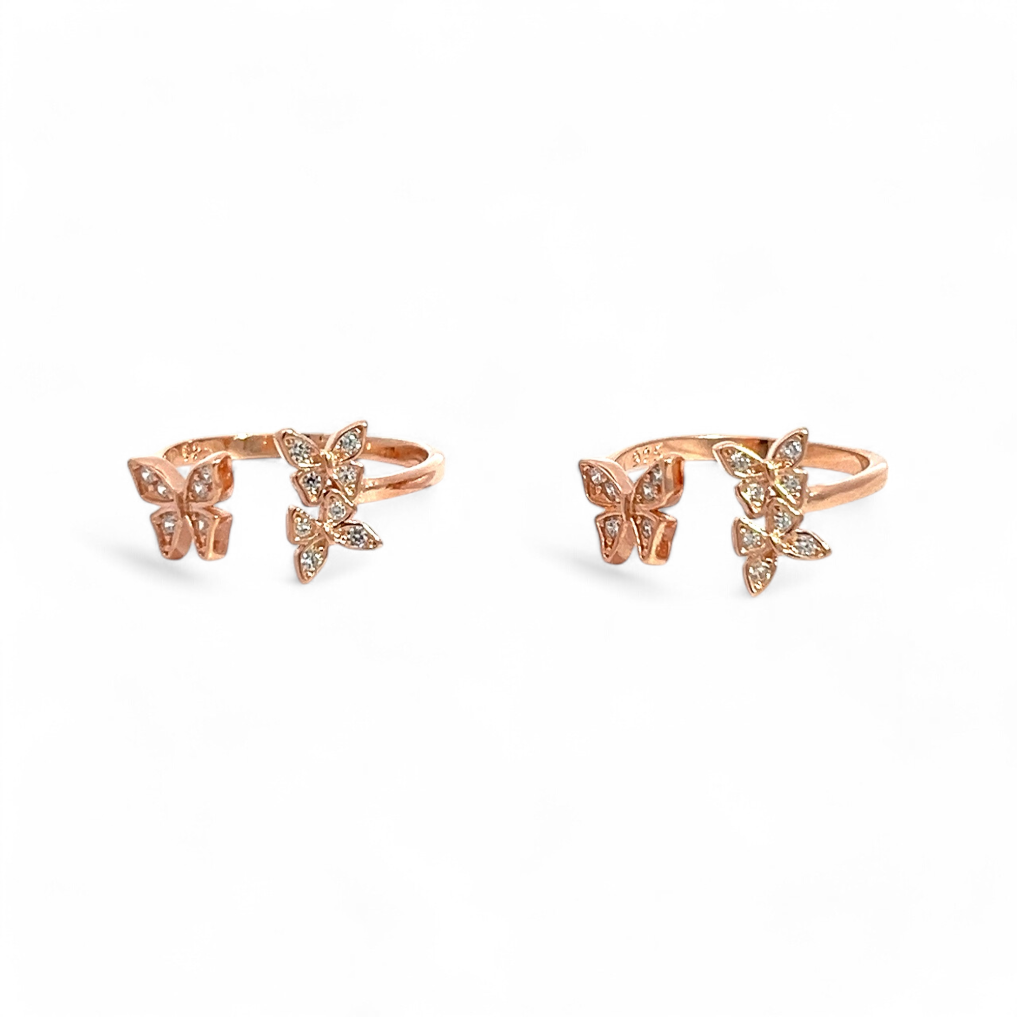 PurpleLuck Juhi 925 Silver Butterfly Toe Rings luxury Indian traditional wear