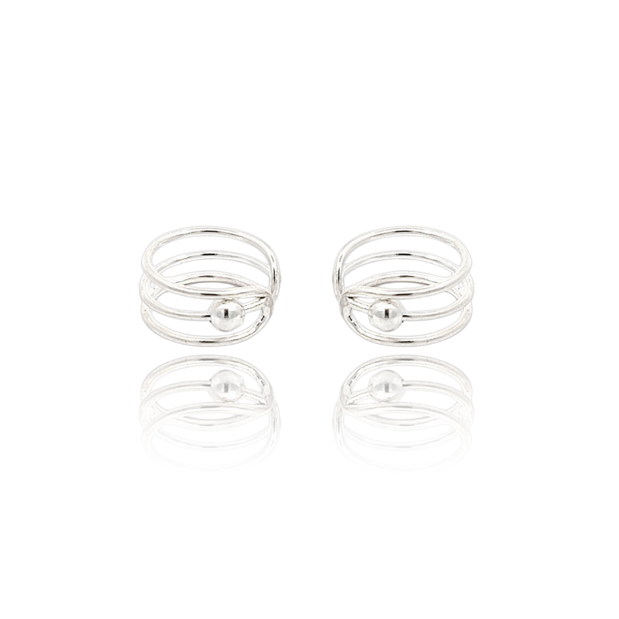 PurpleLuck Julia 925 Silver Ear Cuffs for daily and party wear for girls and women. Minimal and modern design