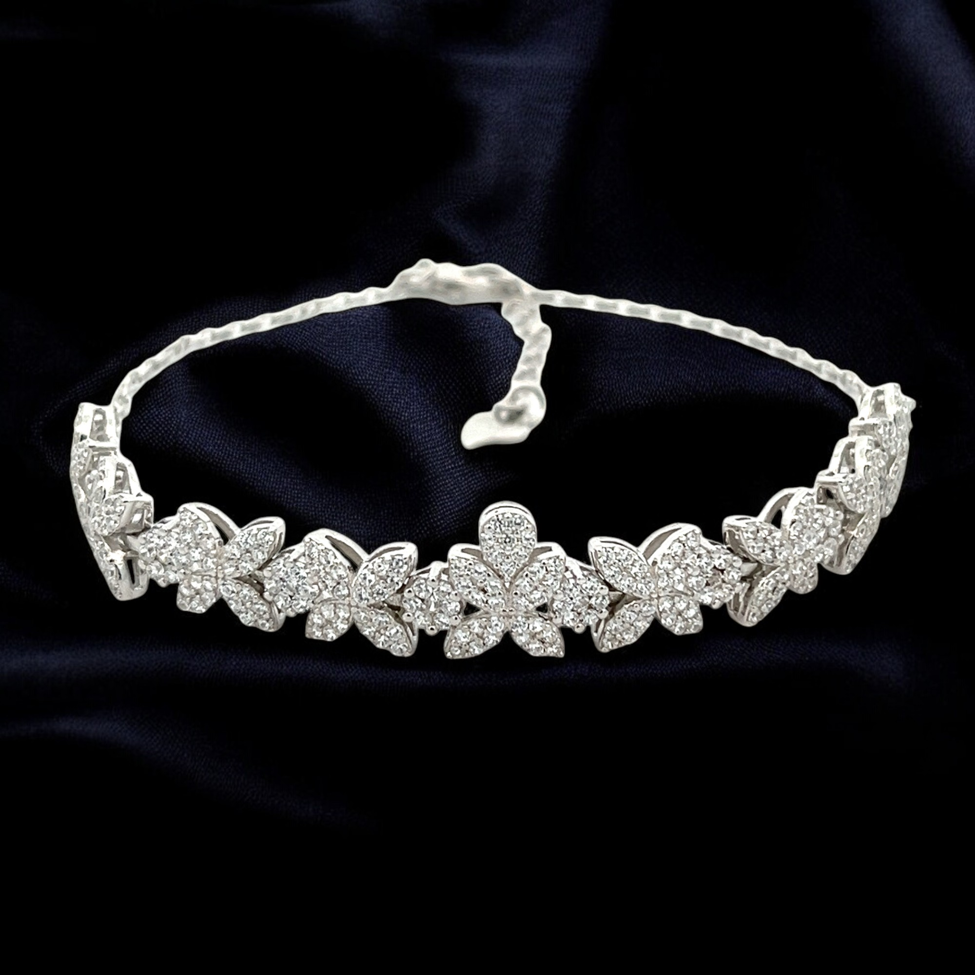 PurpleLuck Julianne Silver Bracelet