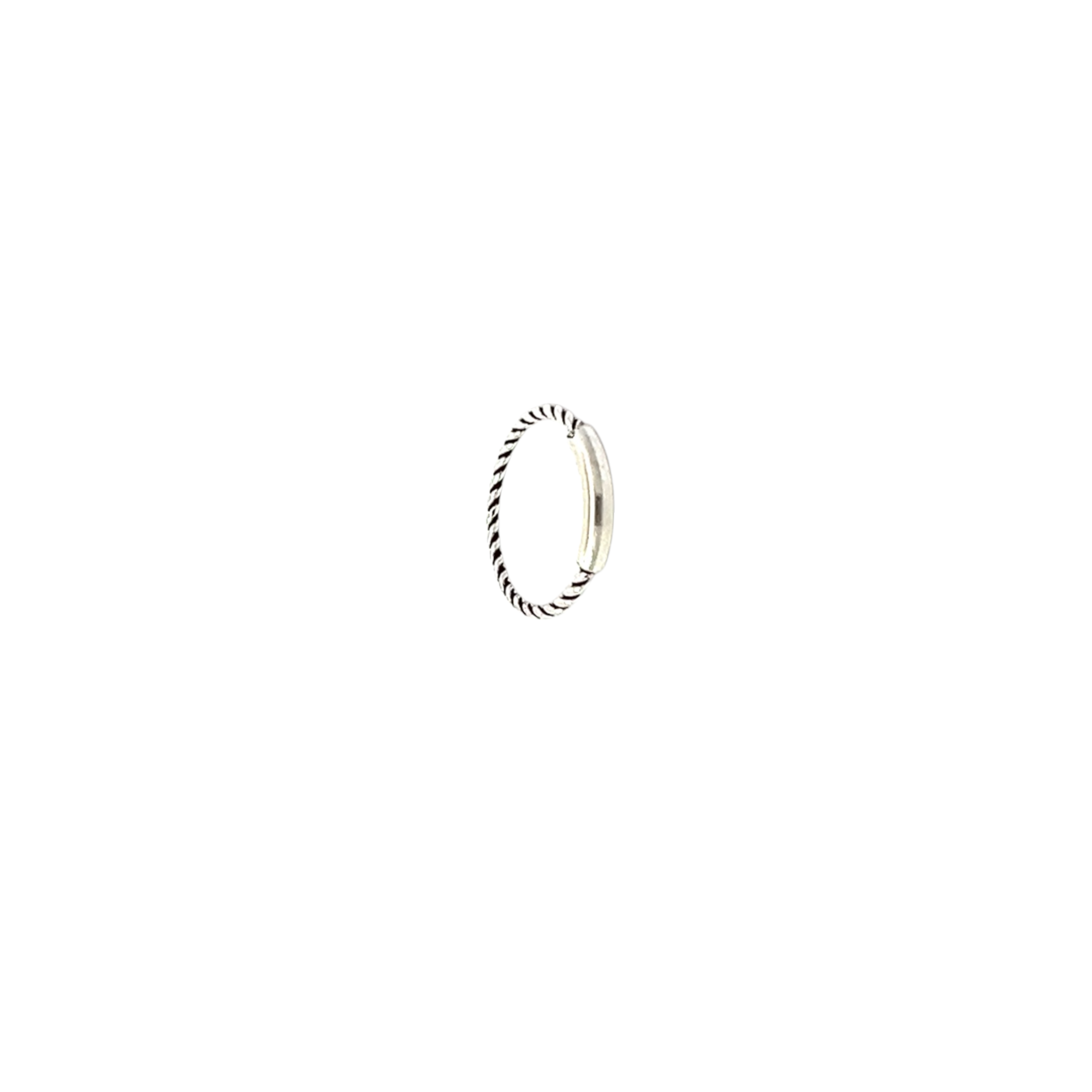 PurpleLuck Rakul Oxidized Silver Nose Pin for women and girls daily wear simple design in 925 Silver