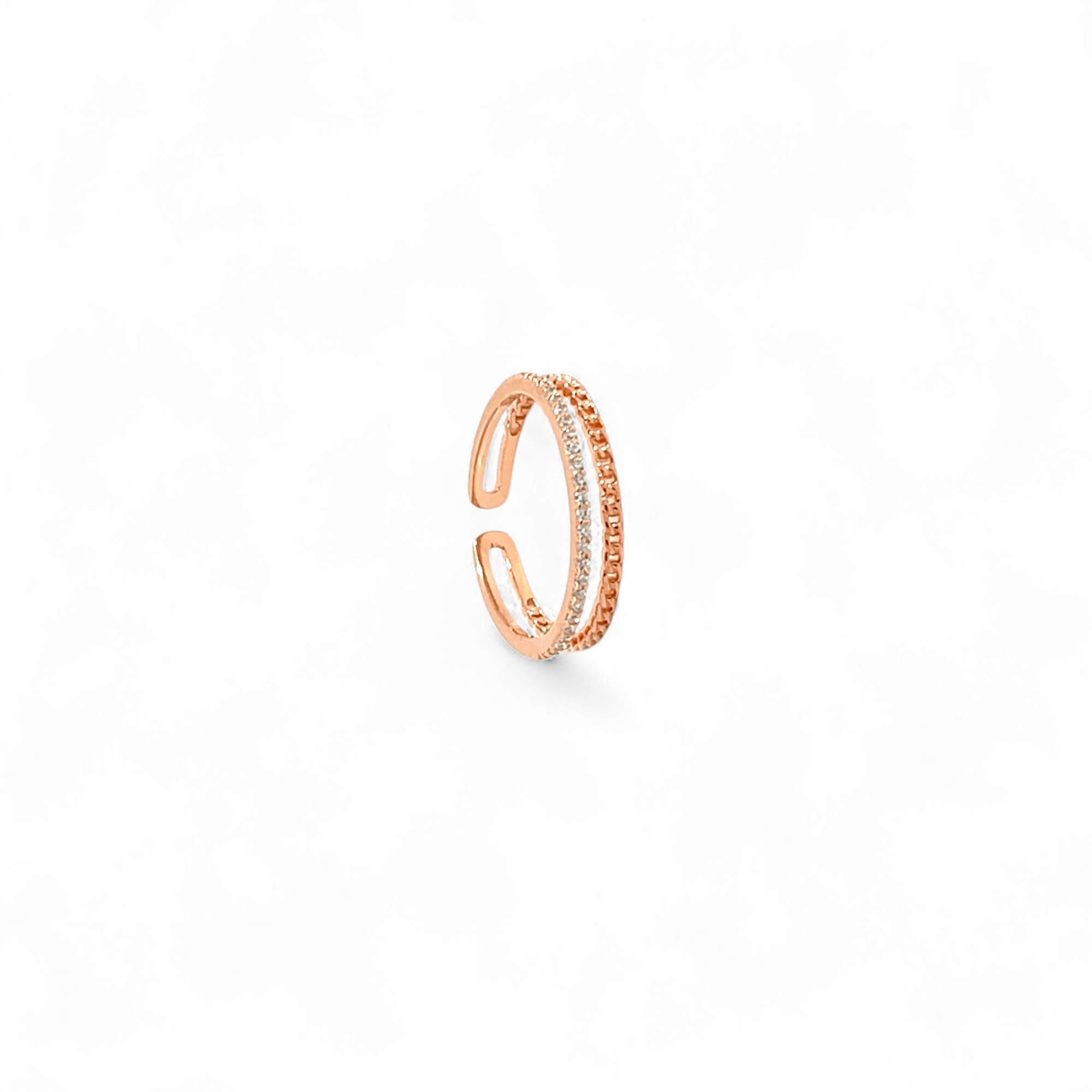 PurpleLuck Rose Gold Celestial Open Band