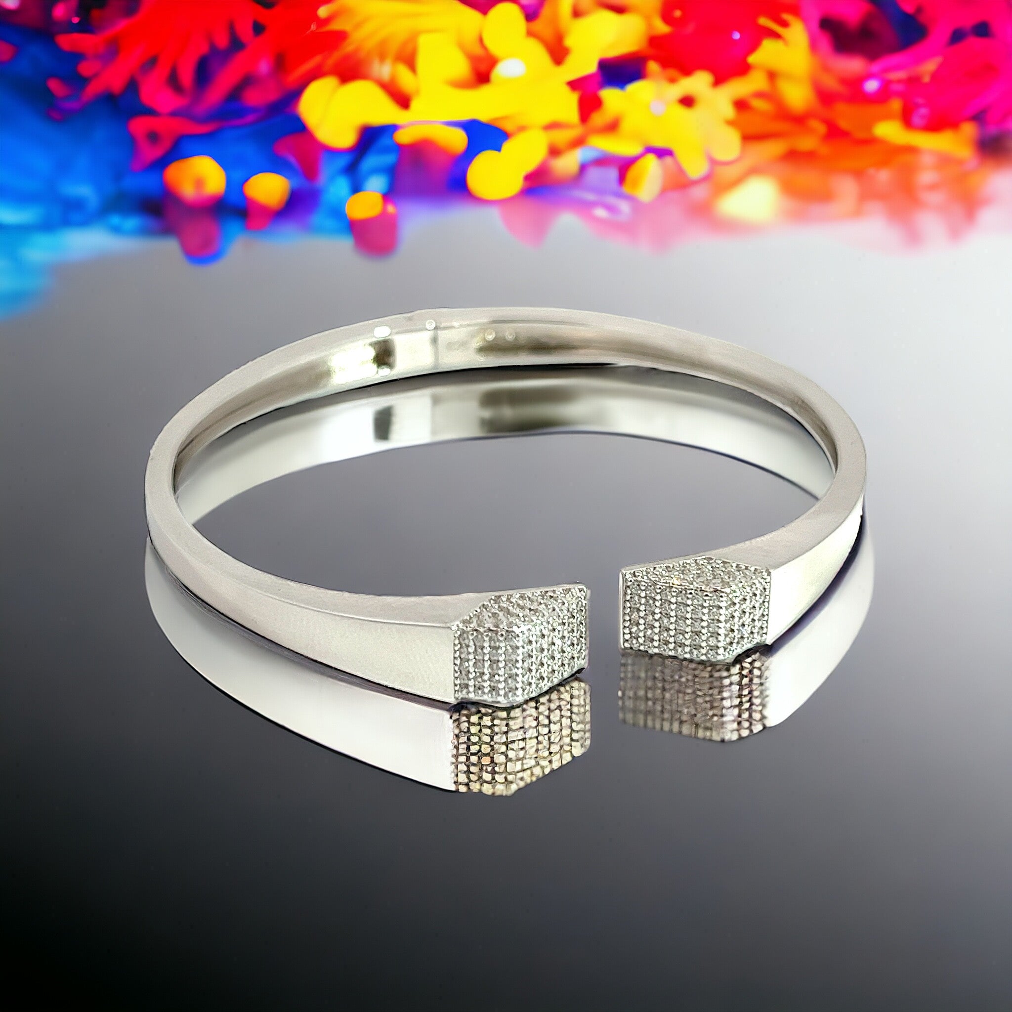 PurpleLuck Sophia 925 Silver Bracelet Party wear Luxury and elegant bracelet. Gift for girlfriend