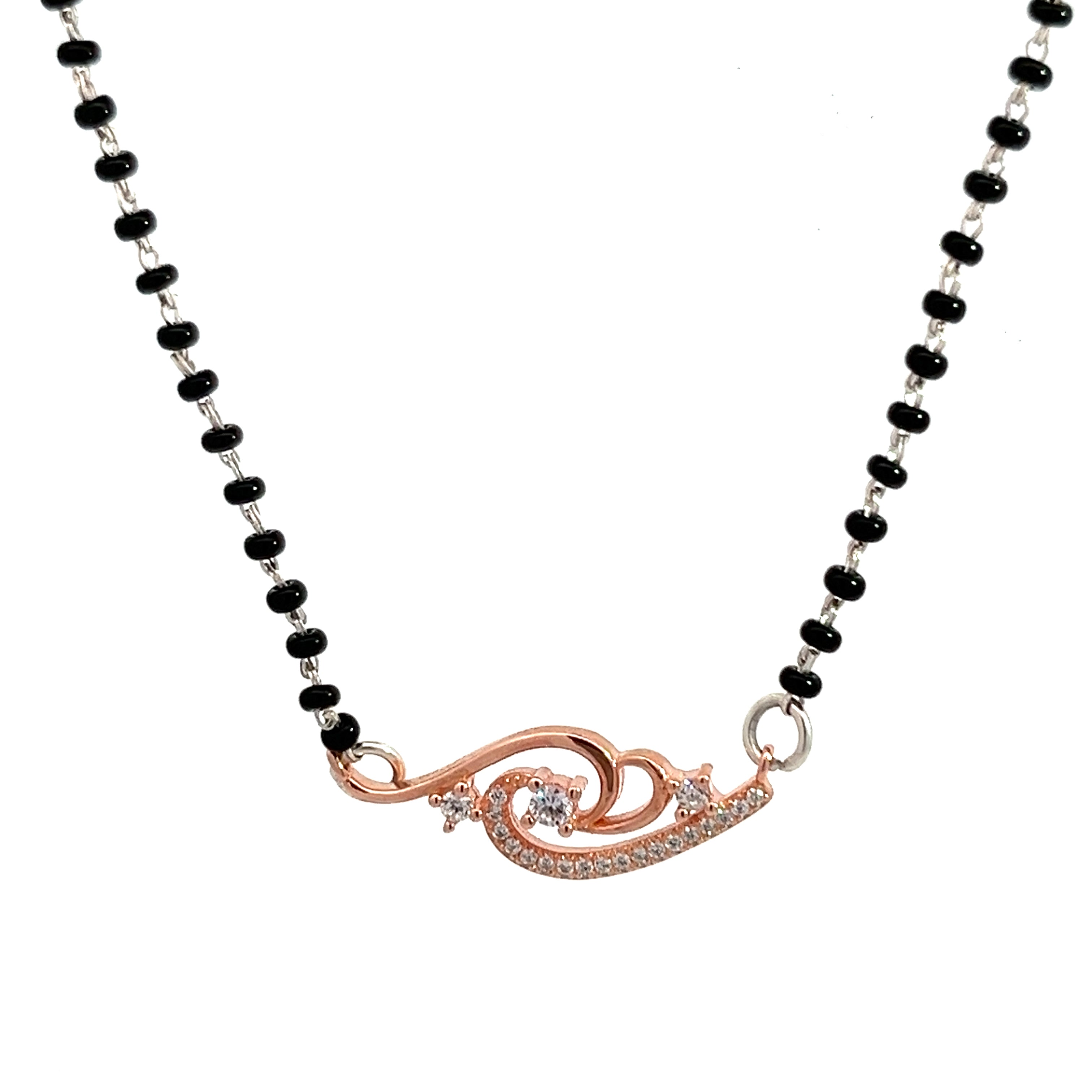 PurpleLuck Sowmya Rose Gold Mangalsutra 925 Silver elegant and dainty traditional wear