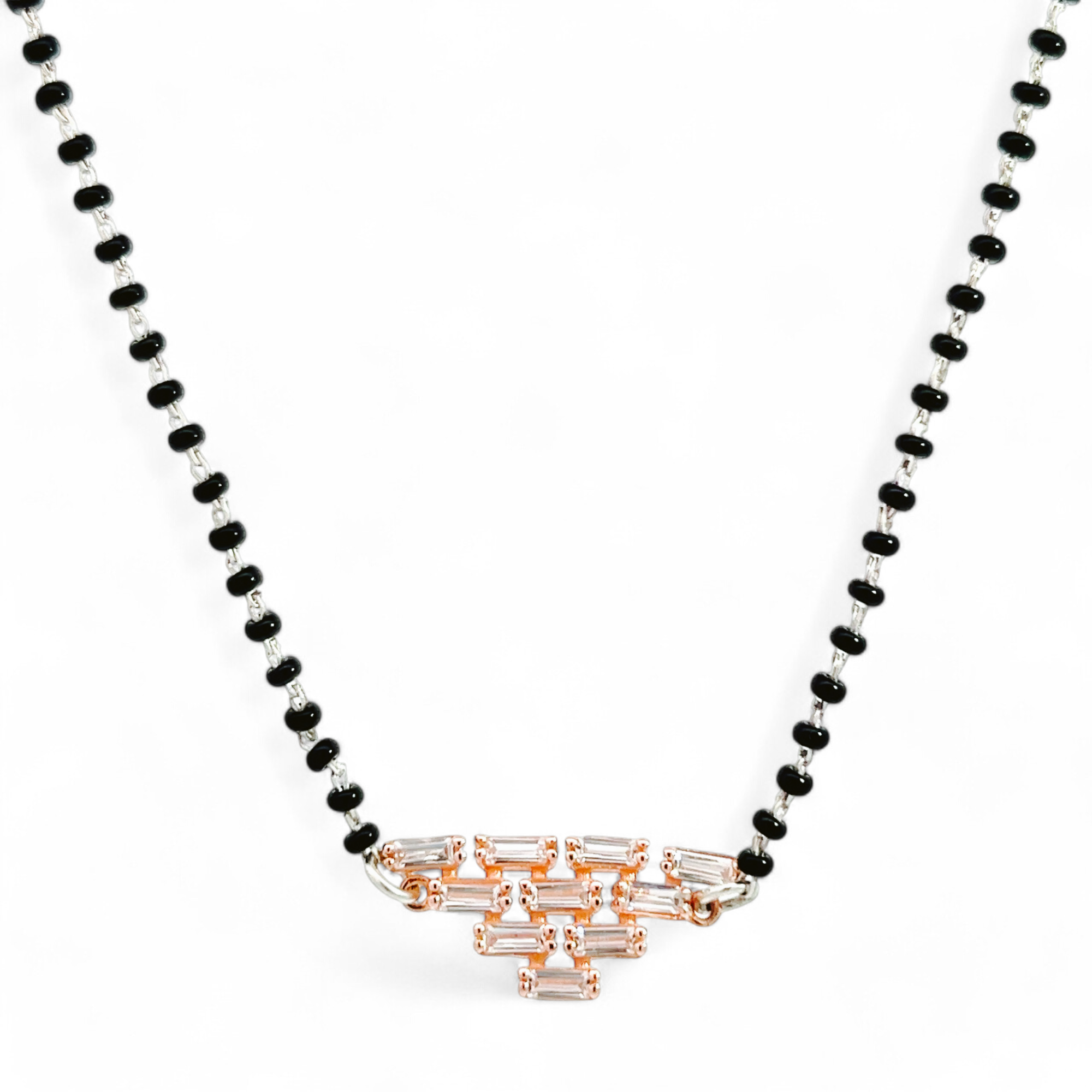 PurpleLuck Zoya Rose Gold Mangalsutra in Sterling Silver Indian traditional jewellery for women