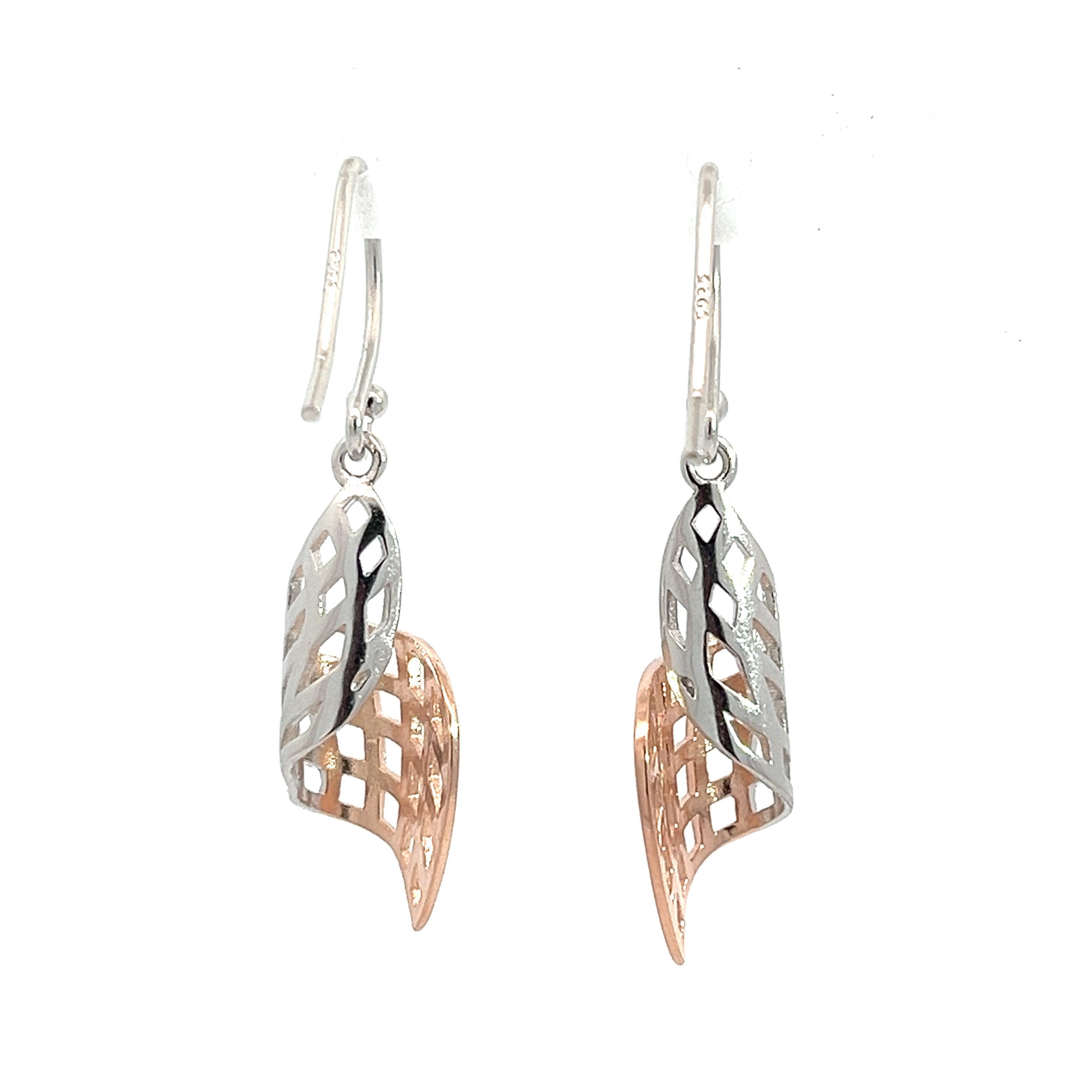 PurpleLuck Iris 925 Silver Spiral Earrings Party wear earrings