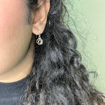 Purpleluck Rose Gold Silver Celtic Dangle Earrings