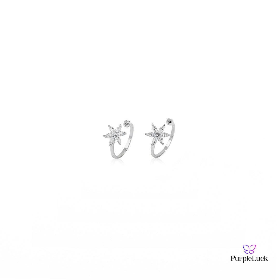 Pranitha Silver Toe Ring - purpleluck.co
