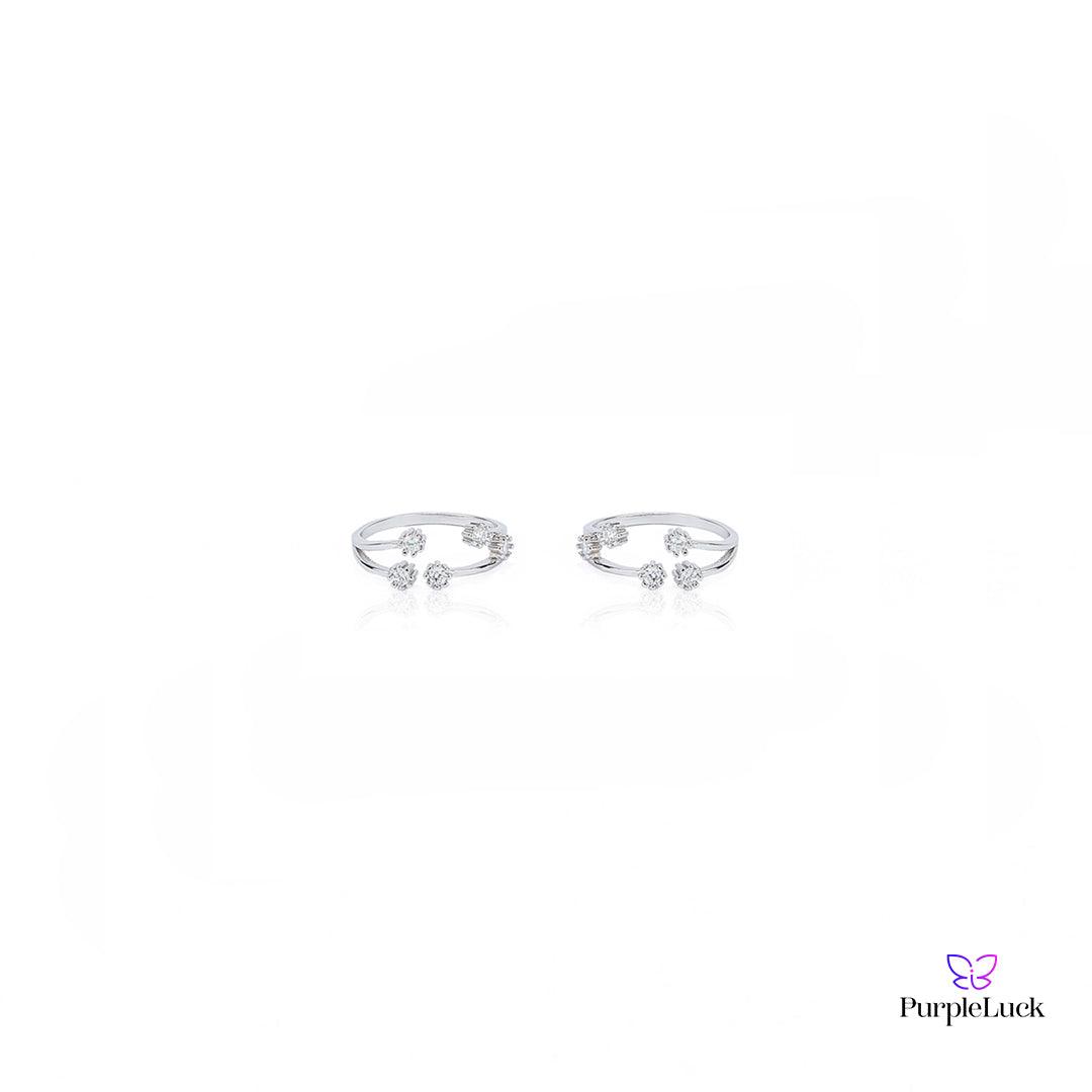Priyamani Silver Toe Rings - purpleluck.co