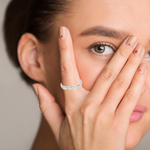 Purpleluck- Minimal Silver Couple Rings