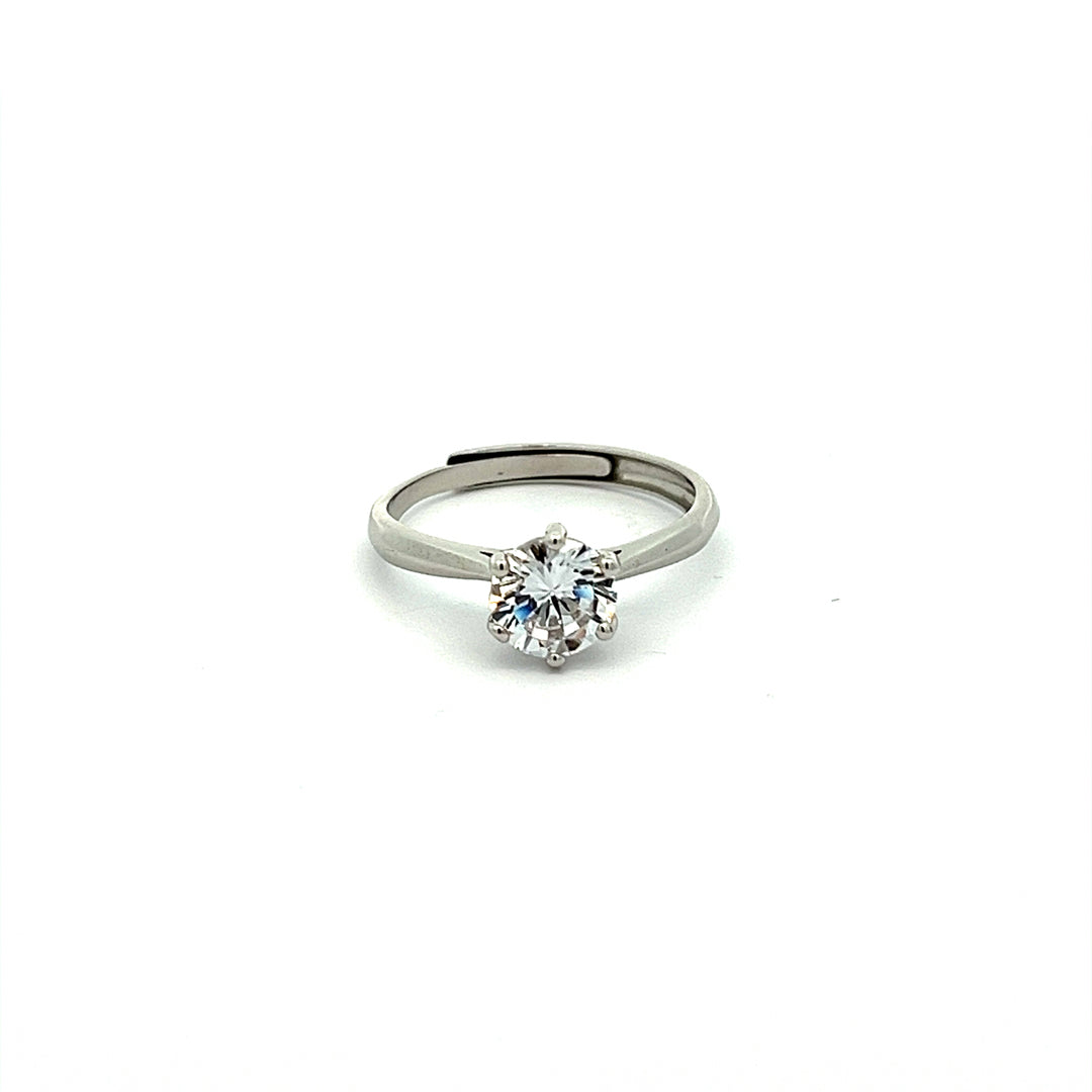 PurpleLuck Audrey Silver Solitaire Ring