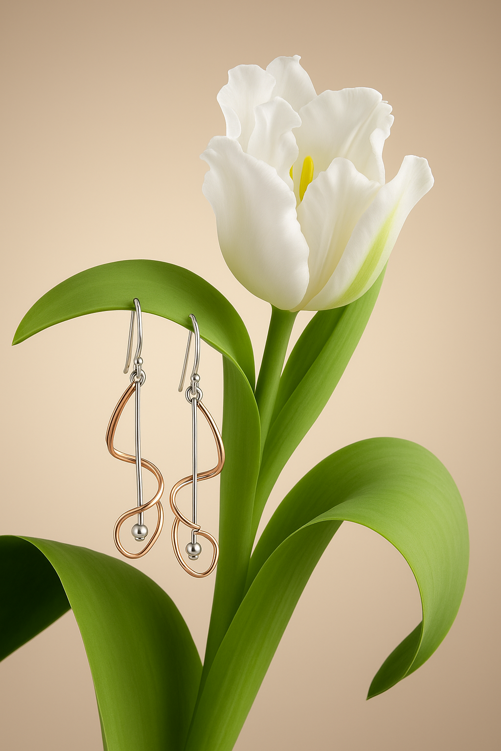 PurpleLuck Serena 925 Silver Spiral Earrings for girls- trendy jewellery