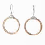 PurpleLuck Russian Style 925 Silver Drop Earrings in a minimalistic design for women for daily wear