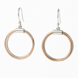 PurpleLuck Russian Style 925 Silver Drop Earrings in a minimalistic design for women for daily wear