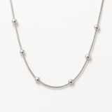 Purpleluck Frances 925 Silver Italian Necklace for daily and party wear with modern and charming design. Perfect for gifting
