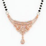 PurpleLuck Aavriti Rose Gold Mangalsutra. Sterling Silver jewellery for women and gift for wife