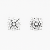 Francia 925 Silver Solitaire Earrings