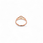 PurpleLuck Elisha Rose Gold Crown Ring. Simple and elegant adjustable ring. Minimal design