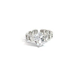 PurpleLuck Giovanna 925 Silver Chain Ring for girls and women gifting