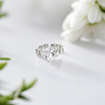 PurpleLuck Giovanna 925 Silver Chain Ring for girls and women gifting