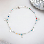 PurpleLuck Giorgia Silver Anklet
