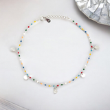 PurpleLuck Giorgia Silver Anklet