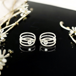 PurpleLuck Julia 925 Silver Ear Cuffs for daily and party wear for girls and women. Minimal and modern design