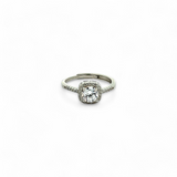 PurpleLuck Laura Silver Solitaire Ring
