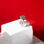 PurpleLuck Alia Oxidized Silver Nose Pin. Traditional minimal Indian Nose Jewelry