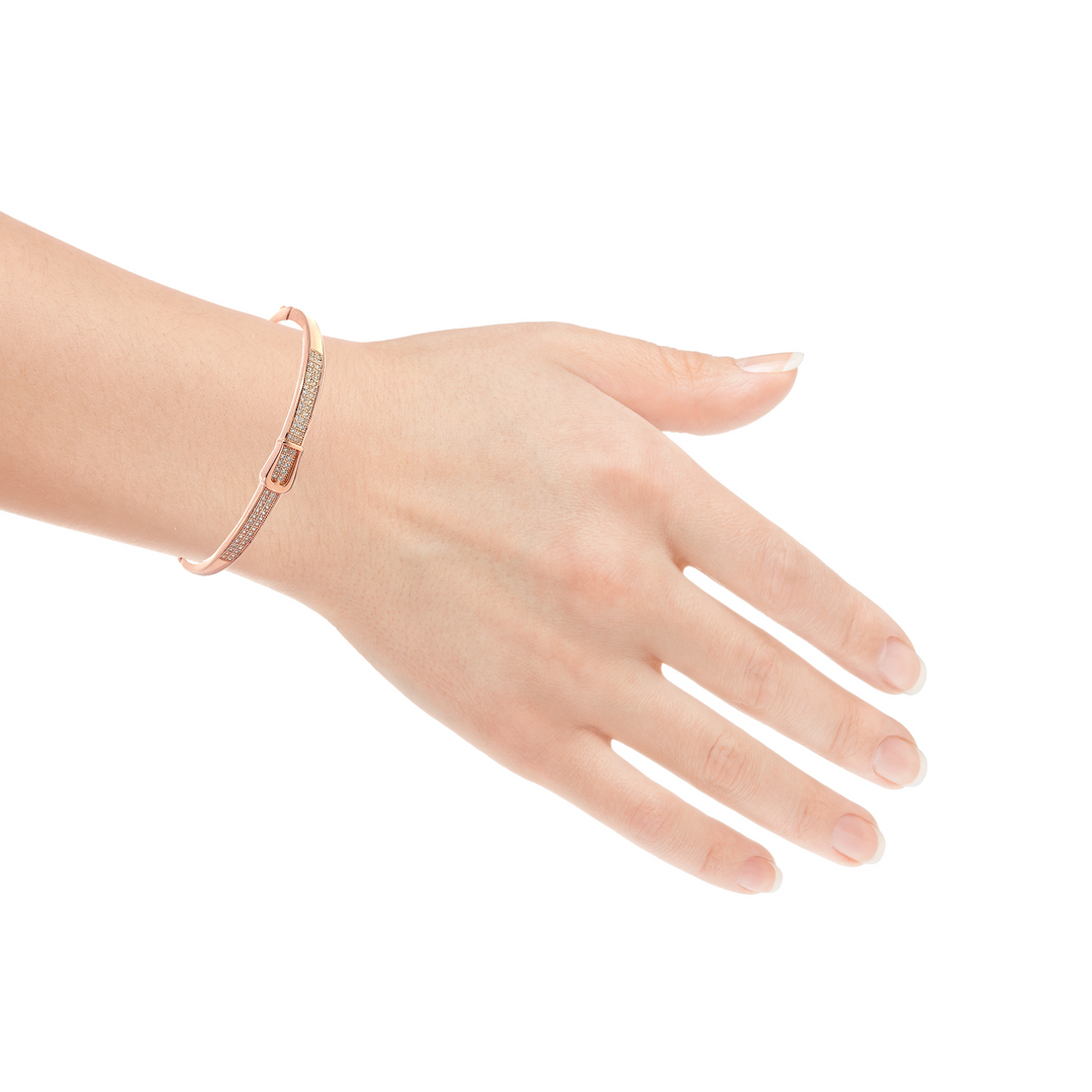 PurpleLuck Office Girl 925 Silver Diamond Bracelet. Dainty and charming bracelet for simple daily wearBracelet