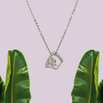 PurpleLuck Olivia 925 Silver Pendant. Simple daily wear modern gift for Women and girls