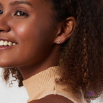 PurpleLuck Susan 925 Silver Anchor Earrings. Modern Studs for women and girls in dainty and charming design