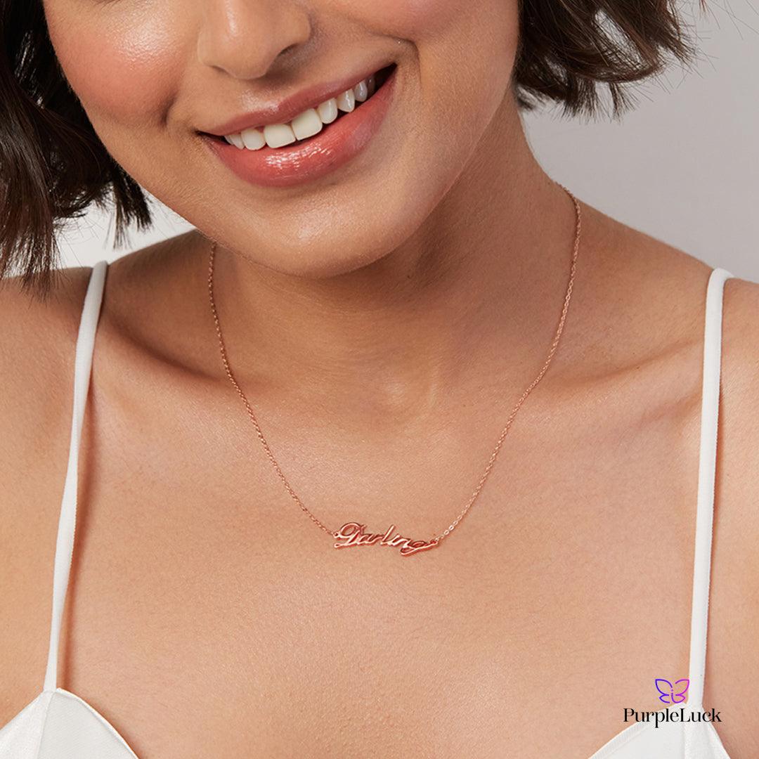 PurpleLuck Darling Rose Gold Pendant