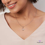 purpleluck gisele silver pendant. Butterfly shaped sterling silver pendant