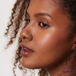 PurpleLuck Alia Oxidized Silver Nose Pin. Traditional minimal Indian Nose Jewelry