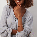 PurpleLuck Rehana 925 Silver Bracelet. Dainty and Luxurious bracelet for Women and girls. Charming gift for Wife and Sister