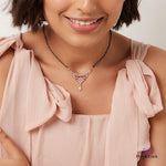 PurpleLuck Aavriti Rose Gold Mangalsutra. Sterling Silver jewellery for women and gift for wife