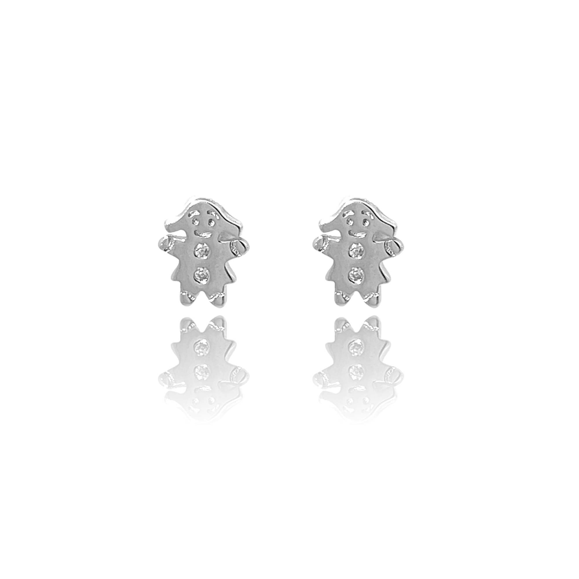 PurpleLuck Resse 925 Silver Earrings. Cute and simple studs for Girls. Gift for Girlfriend. Romantic gift