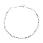 Purpleluck Silver Eternal Shine Anklet dainty jewelry for women gift for girlfriend
