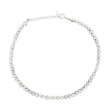 Purpleluck Silver Eternal Shine Anklet dainty jewelry for women gift for girlfriend
