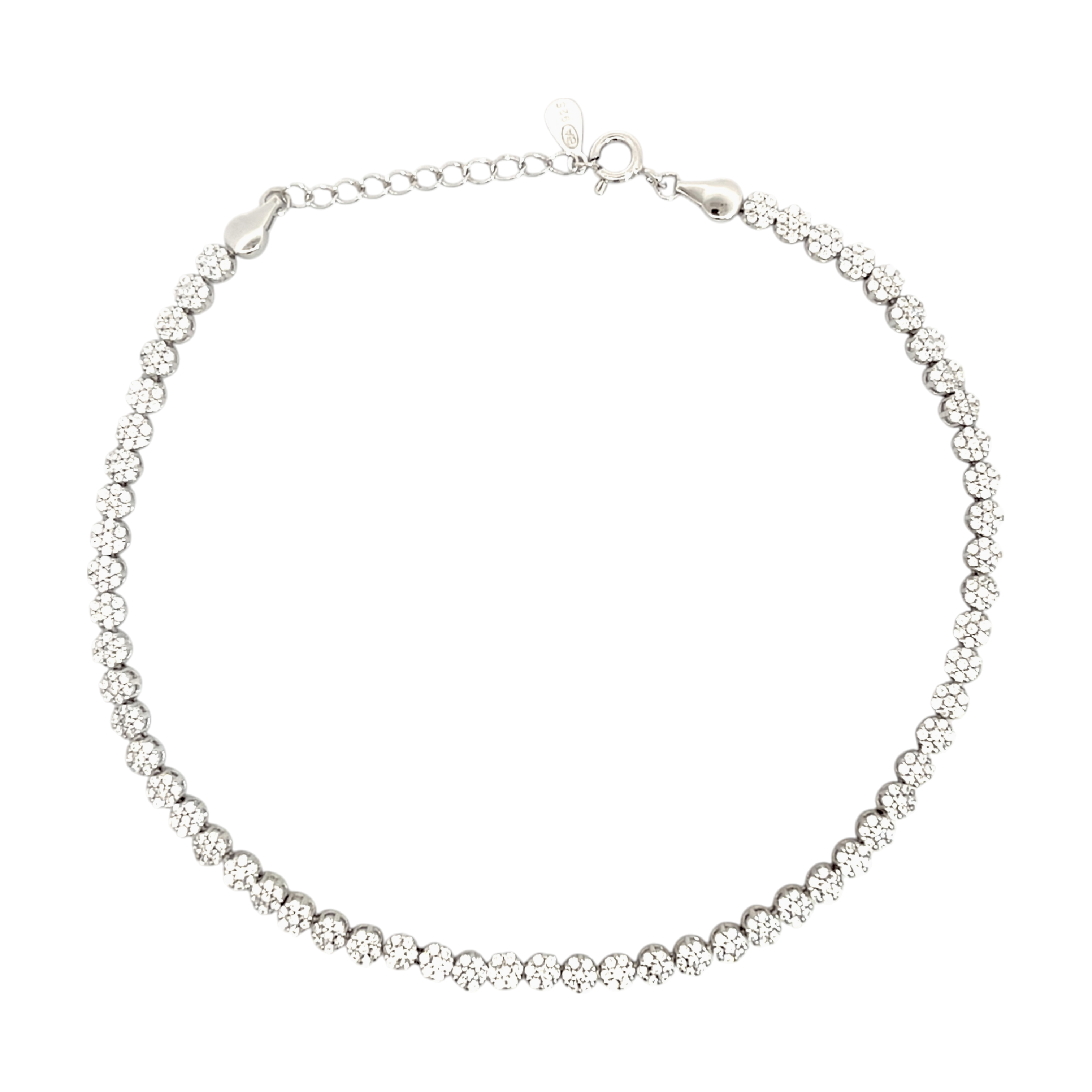 Purpleluck Silver Eternal Shine Anklet dainty jewelry for women gift for girlfriend